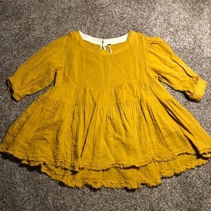 Free People Gauze Babydoll Top - XS